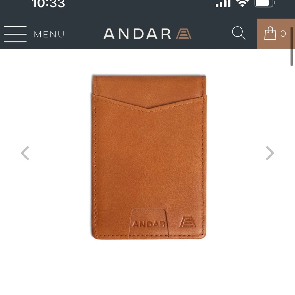 Men’s Andar “Ranger” wallet in Camel Tan